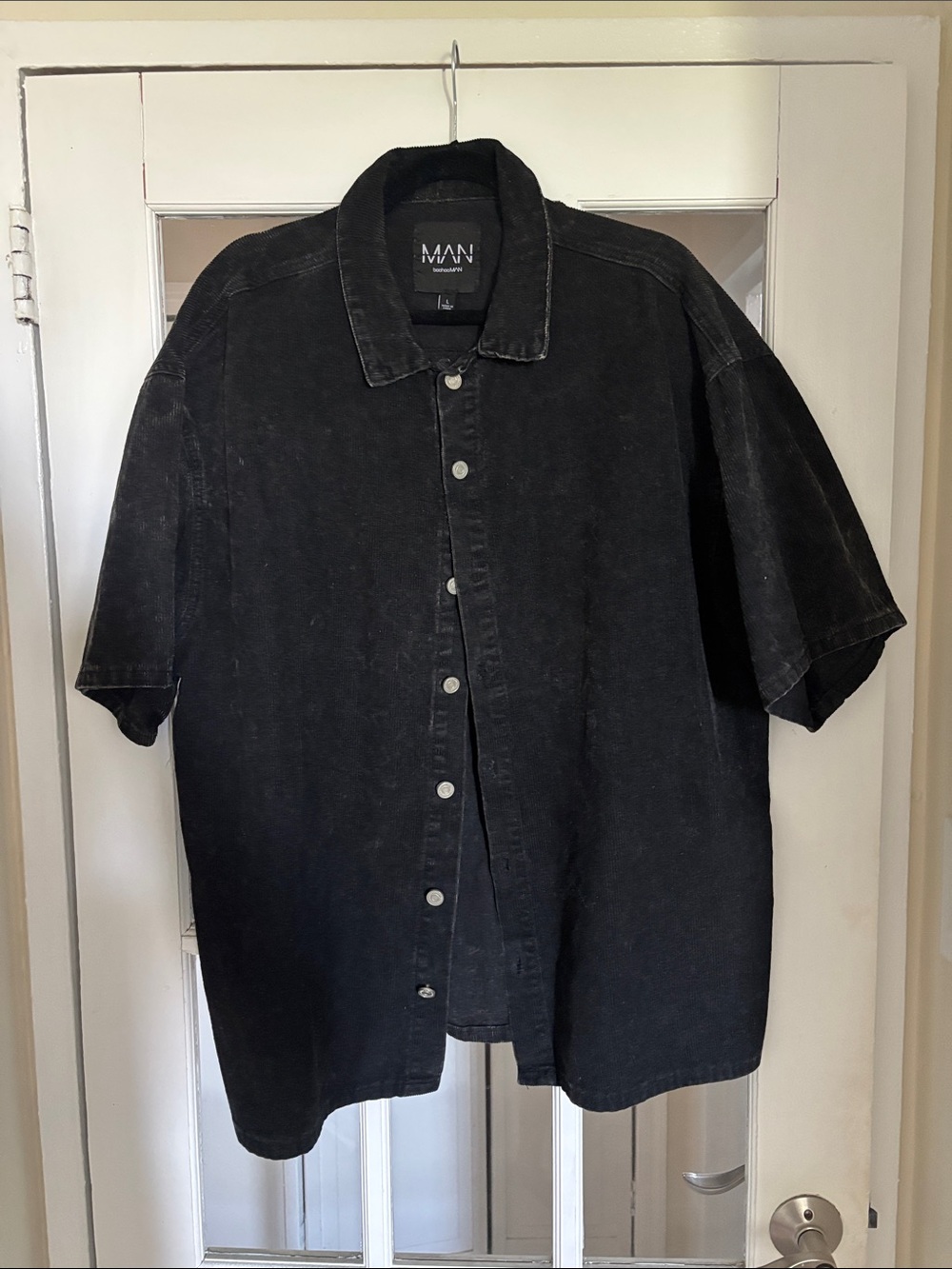 Boohoo Man Oversized Corduroy Button Down